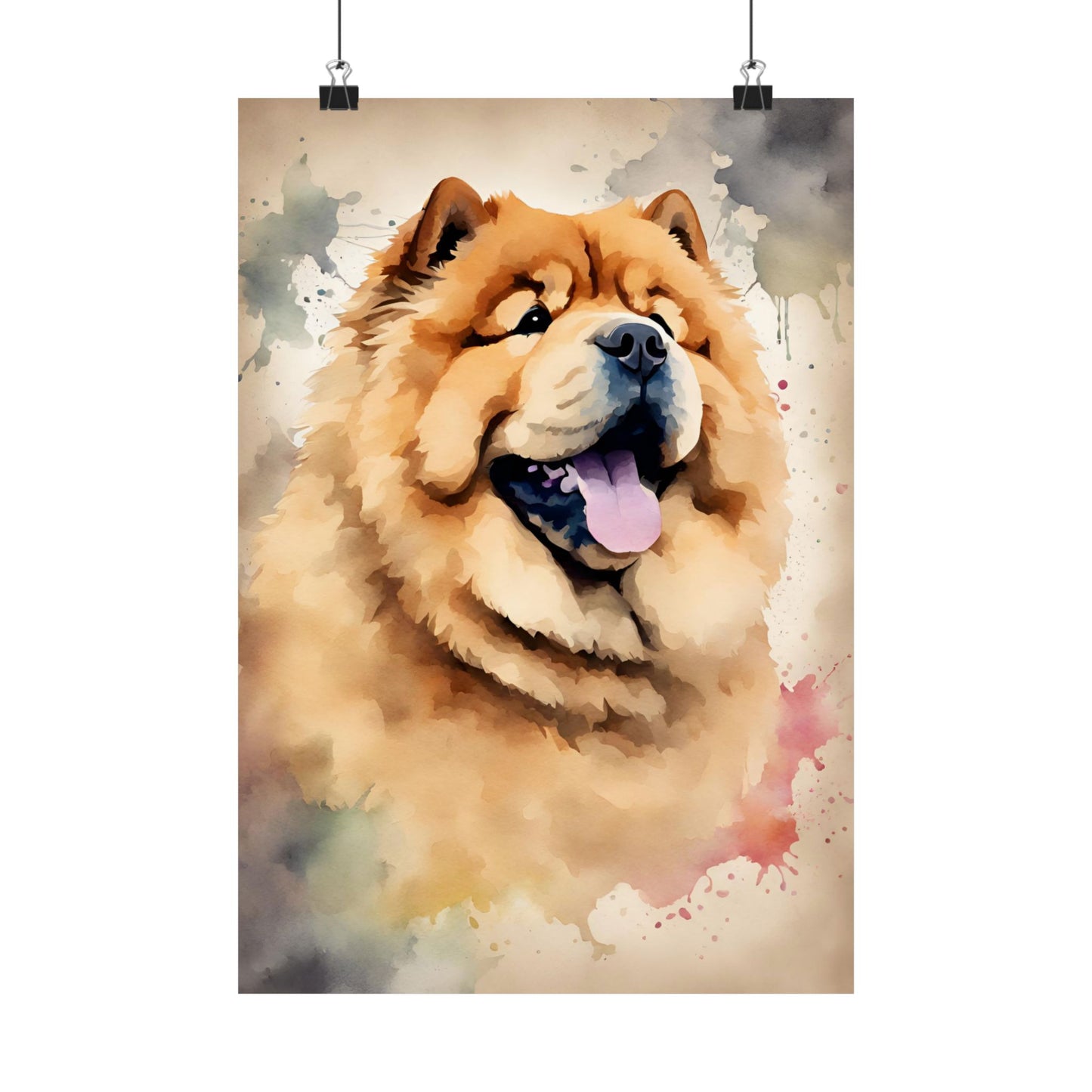 Dogs Chow Chow 03 Matte Vertical Poster