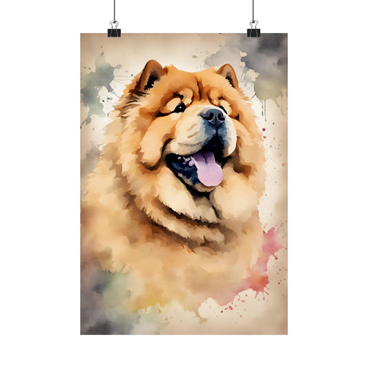 Dogs Chow Chow 03 Matte Vertical Poster