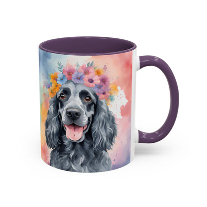 Blue Roan Cocker Spaniel 01 Accent Coffee Mug - Dog Lover Gift