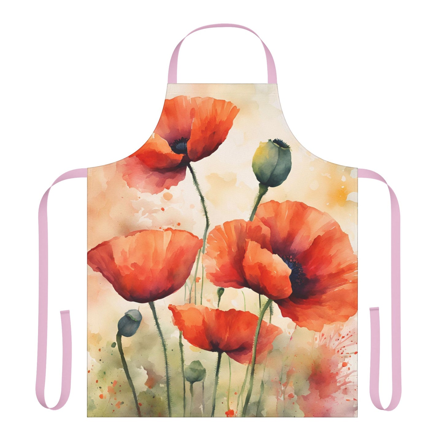 Poppies 02 Apron 5-Color Straps