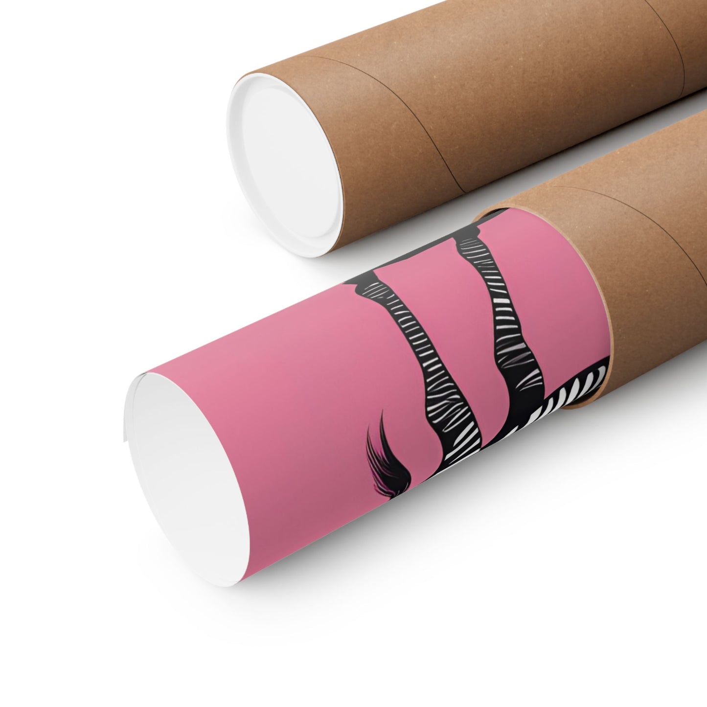 Lone Collection Zebra 5 Matte Square Posters
