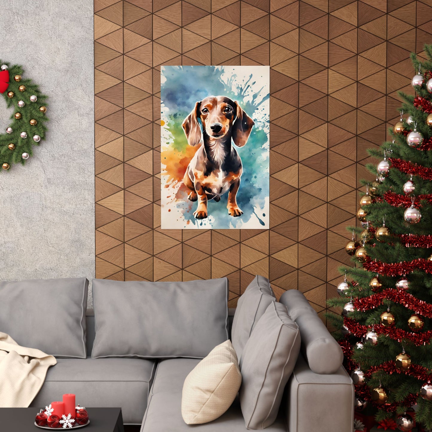 Dogs Dachshund 08 Matte Vertical Poster
