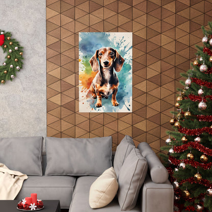 Dogs Dachshund 08 Matte Vertical Poster