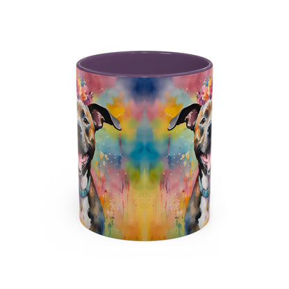 Staffordshire Bull Terrier 04 Accent Coffee Mug - Dog Lover Gift