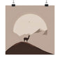 Lone Collection Llama 4 Matte Square Posters