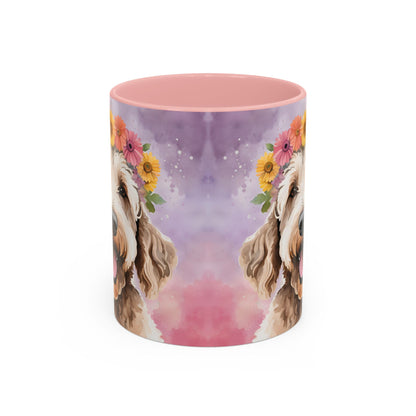 Labradoodle 02 Accent Coffee Mug - Dog Lover Gift