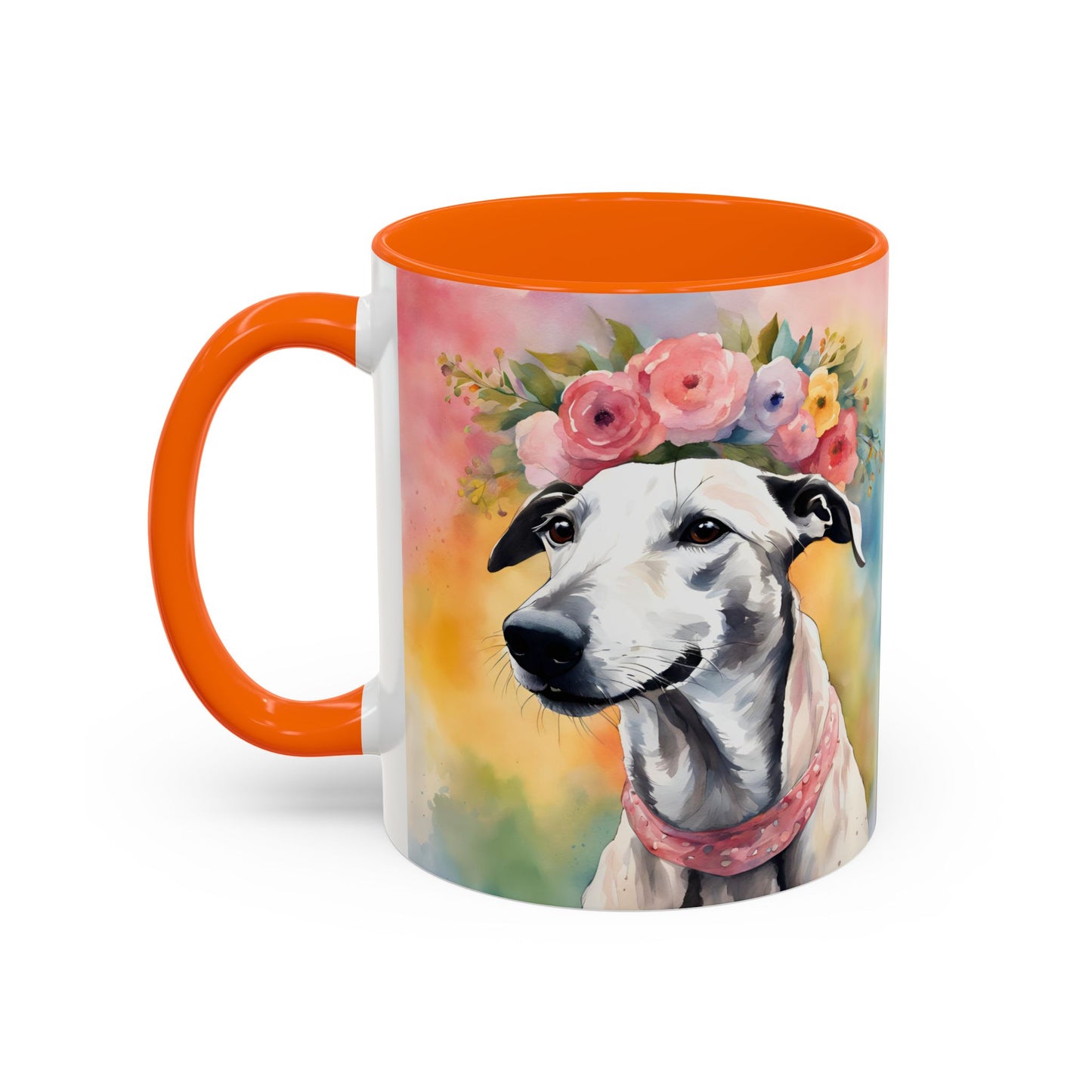 Greyhound 02 Accent Coffee Mug - Dog Lover Gift