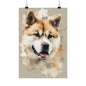 Dogs Japanese Akita 02 Matte Vertical Poster