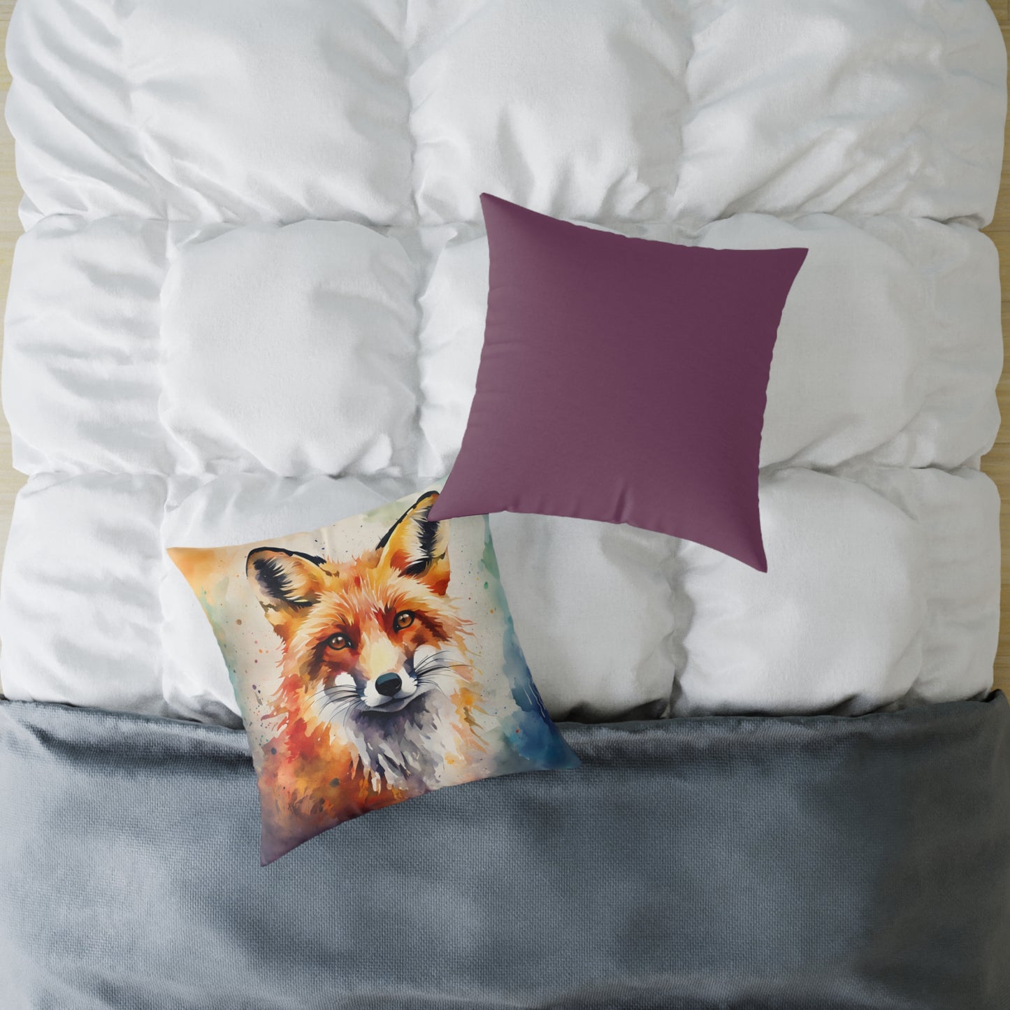 Fox 01 Poly Pillow - Natures Beauty Design