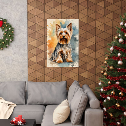 Dogs Yorkshire Terrier 01 Matte Vertical Poster