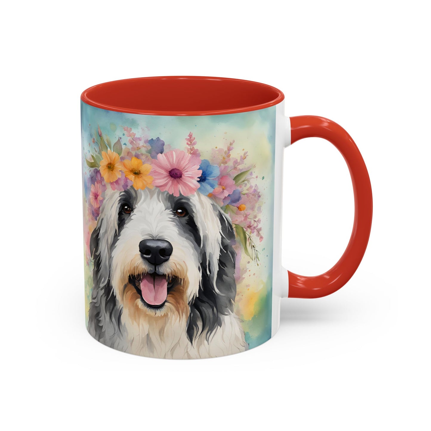 Bearded Collie 02 Accent Coffee Mug - Dog Lover Gift