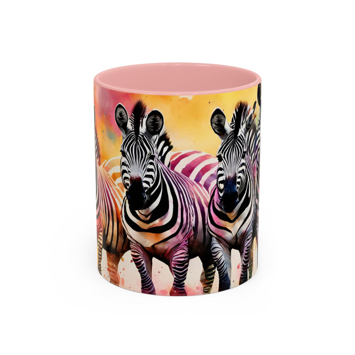 Multicoloured Zebra 2 Accent Mug 11oz