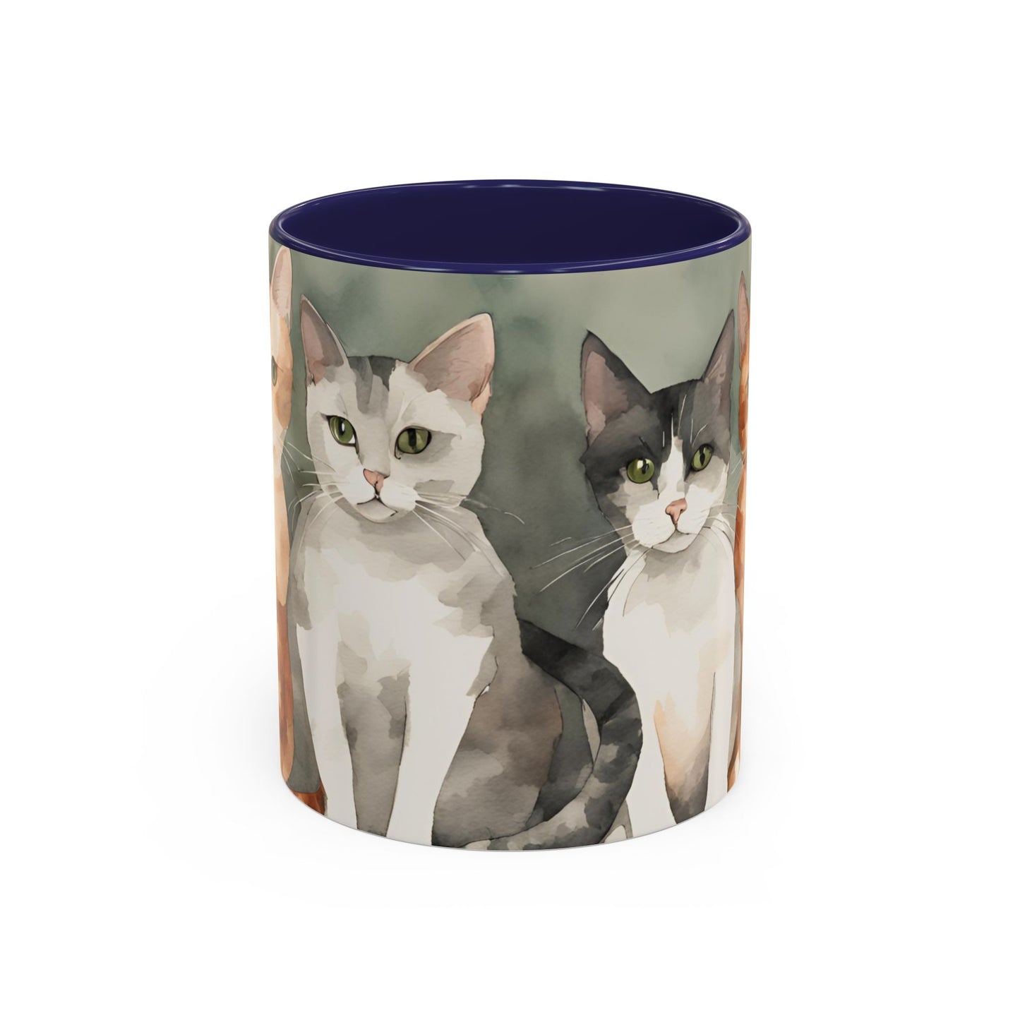 Kitties in a Row 1 Accent Mug 11oz