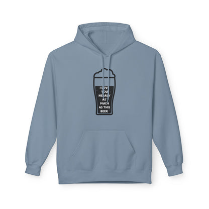 I Love You Nearly As Much As This Beer Mens Valentines Hoodie