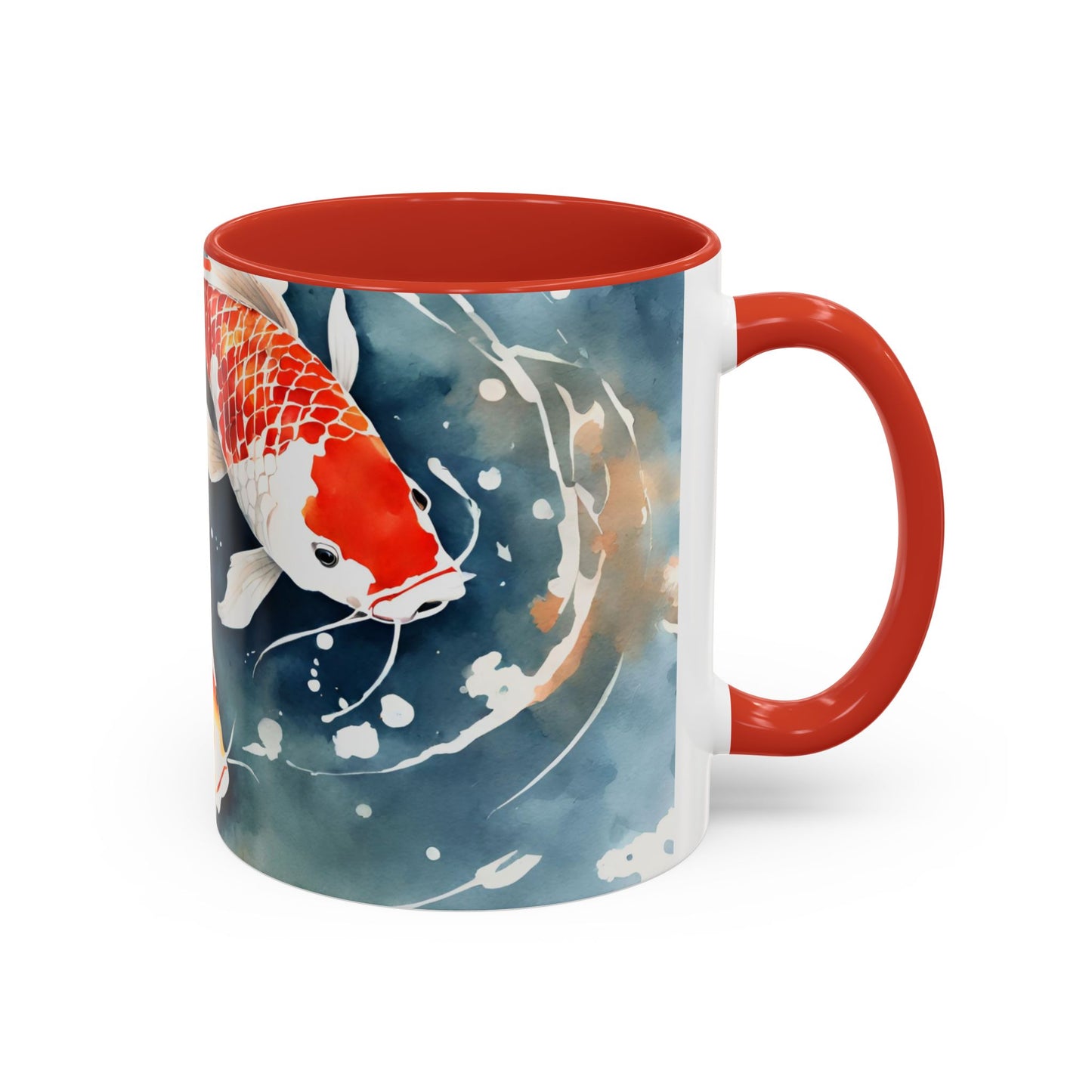 Koi Carp 01 Accent Coffee Mug (11oz)