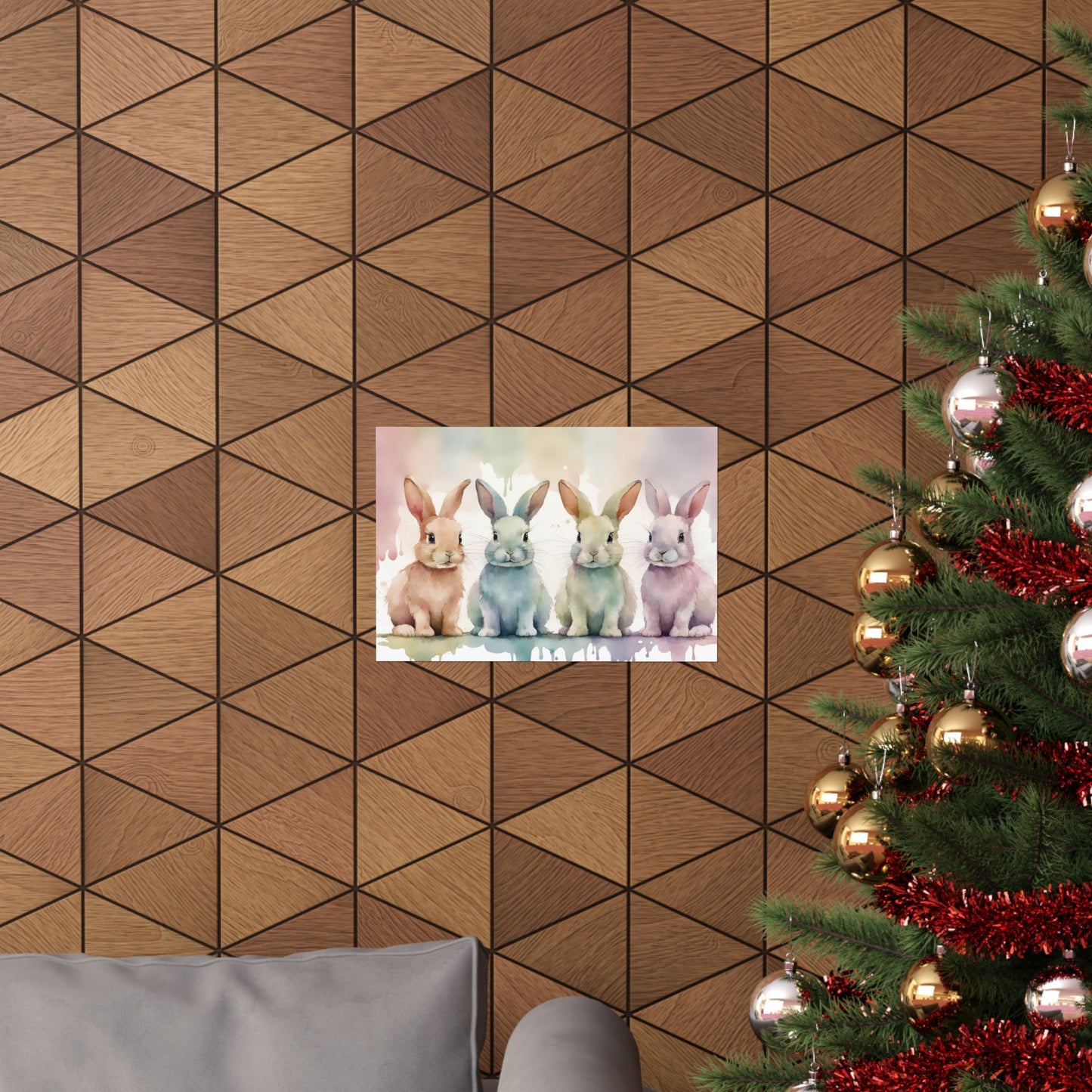 Nursery Bunnies 6 Matte Horizontal Posters