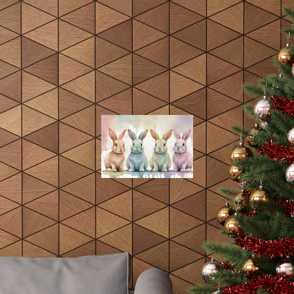Nursery Bunnies 6 Matte Horizontal Posters