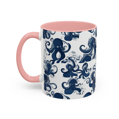 Octopus 3 Accent Coffee Mug (11oz)