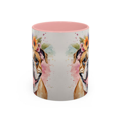British Bulldog 03 Accent Coffee Mug - Dog Lover Gift