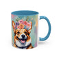 Corgi 01 Accent Coffee Mug - Dog Lover Gift
