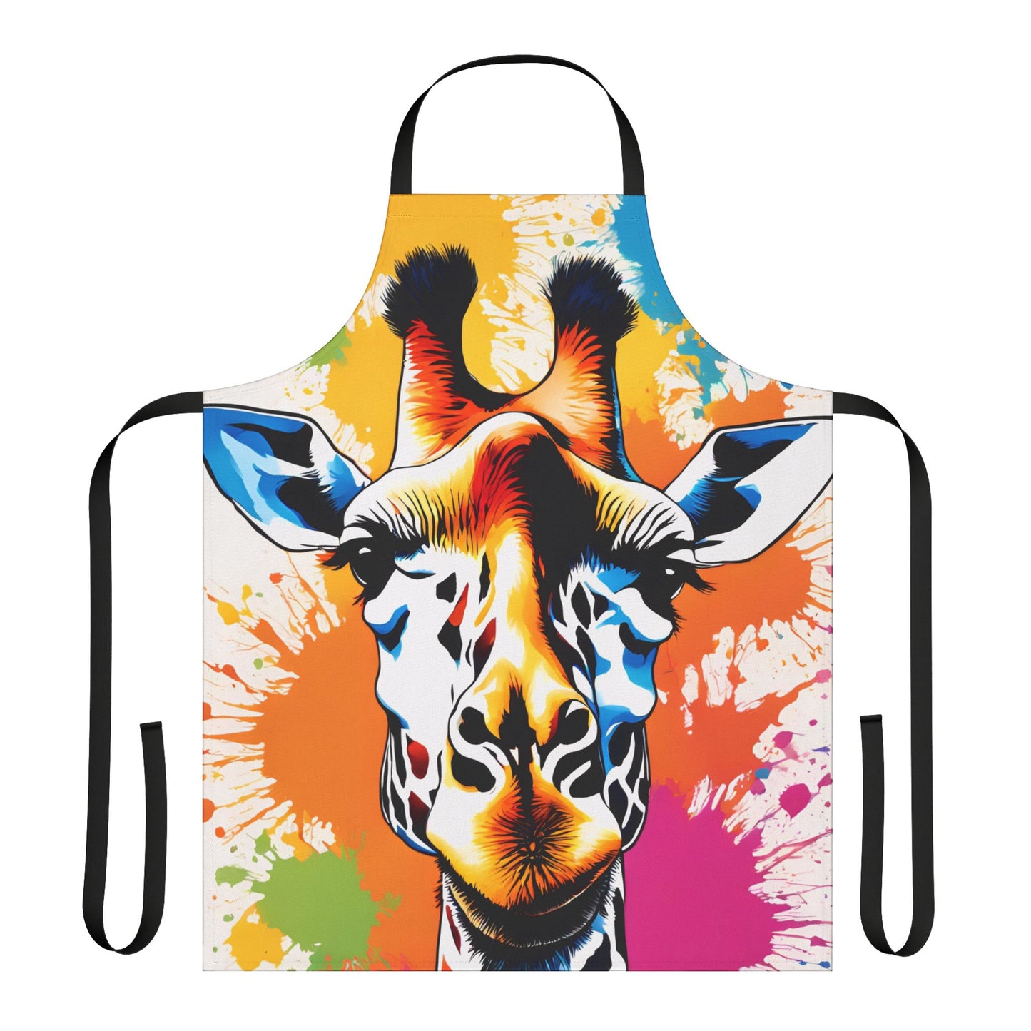Multicolored Giraffe Adult Apron (AOP)