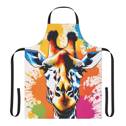 Multicolored Giraffe Adult Apron (AOP)