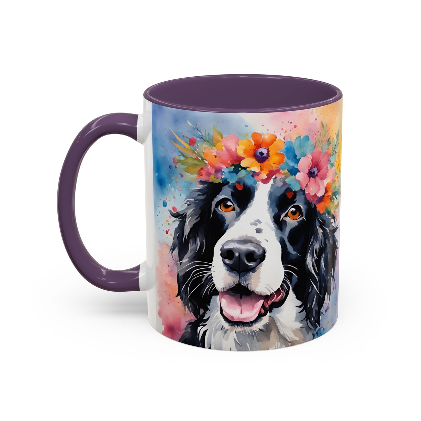 Springer Spaniel 02 Accent Coffee Mug - Dog Lover Gift