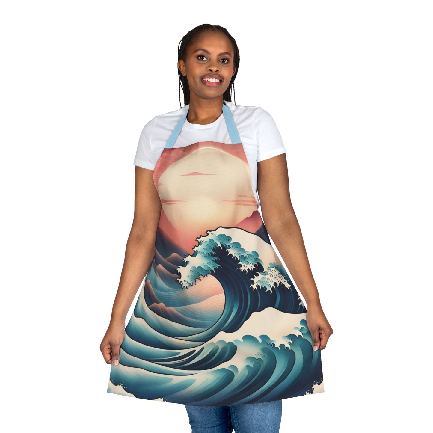 Waves 2 Apron, 5 Color Straps (AOP)