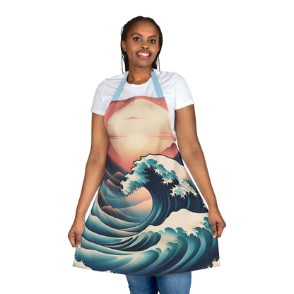 Waves 2 Apron, 5 Color Straps (AOP)