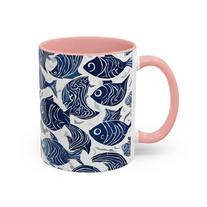 Fish 05 Accent Coffee Mug (11oz)