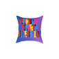 Rainbow Hearts Endless Love Poly Pillow