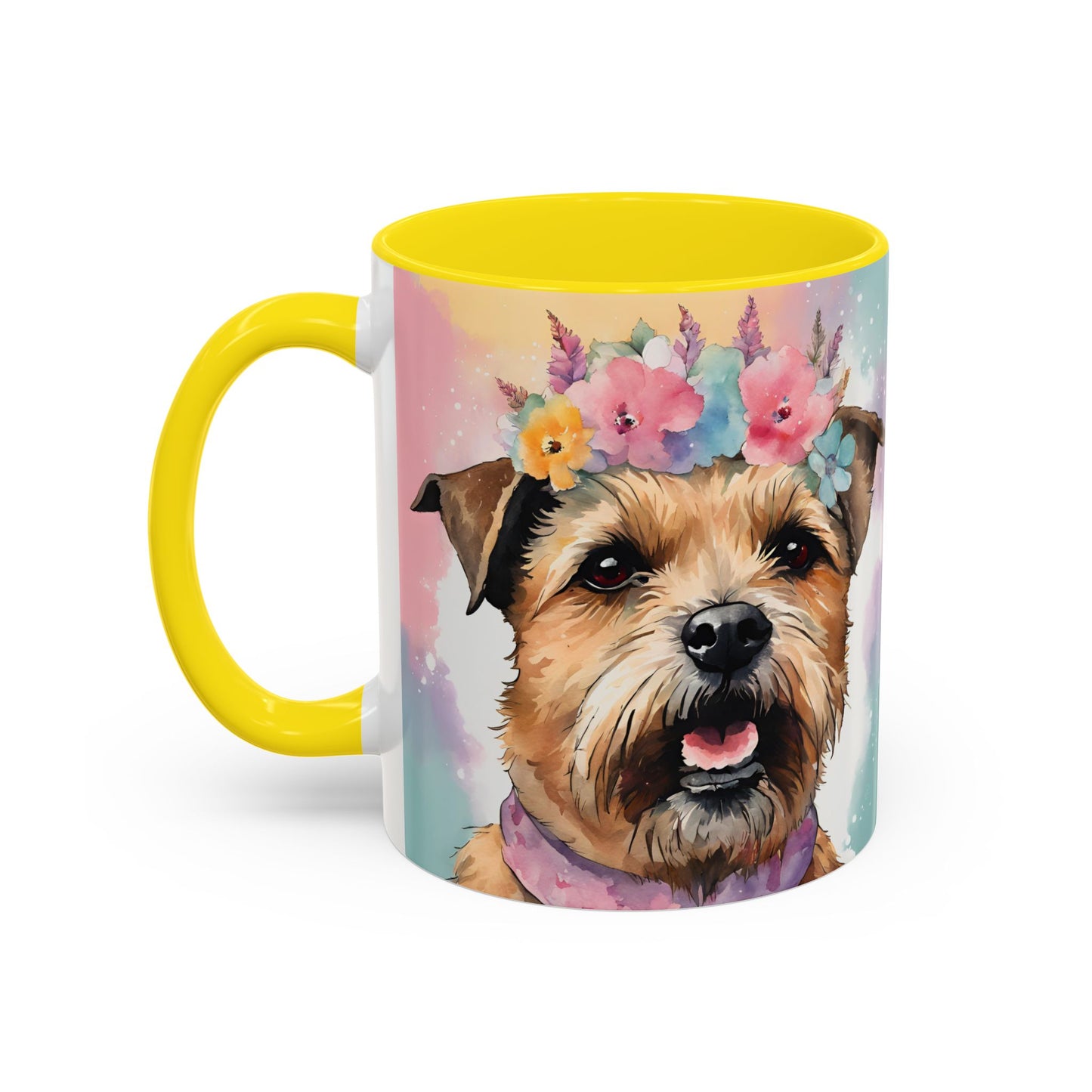 Border Terrier 02 Accent Coffee Mug - Dog Lover Gift