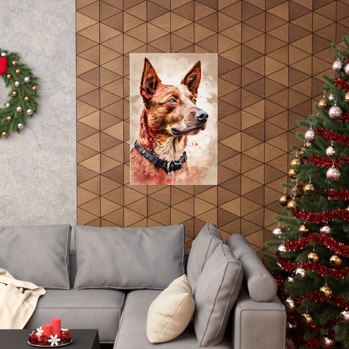 Dogs Australian Red Heeler 01 Matte Vertical Poster