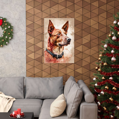 Dogs Australian Red Heeler 01 Matte Vertical Poster