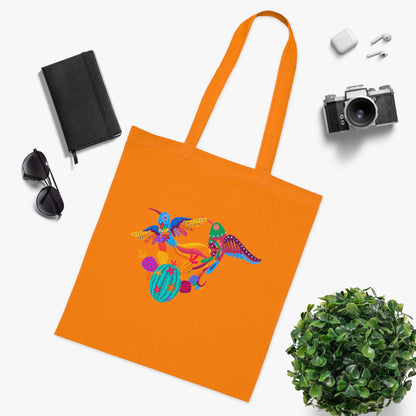 Funky birds 04 Cotton Tote