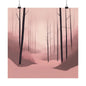 Lonely Forest Pink 6 Matte Square Posters