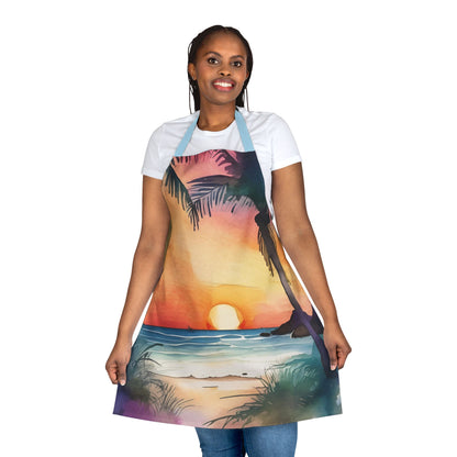 Tropical Sunset 02 Apron 5-Color Straps