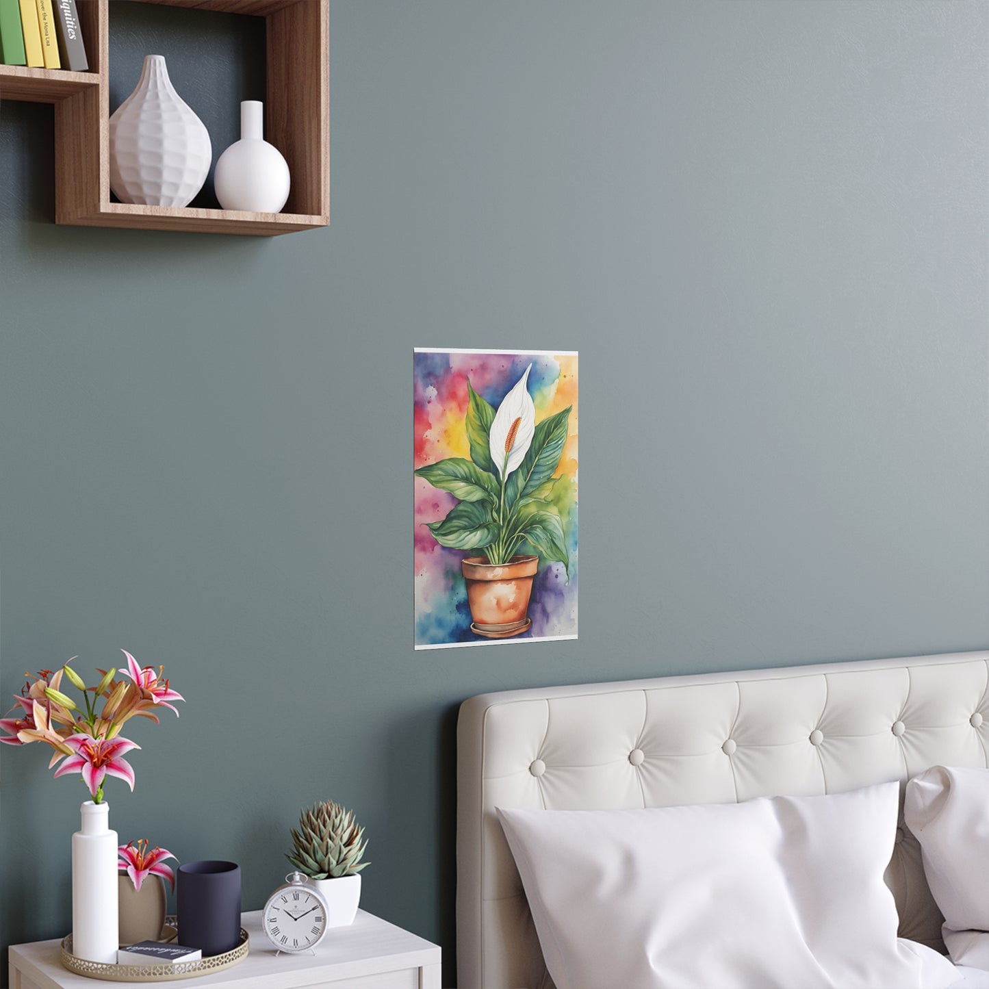 Multicolored Pot Plant 16 Indoor and Outdoor Silk Poster