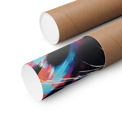 Multicolored Cheetah 2 Matte Vertical Poster