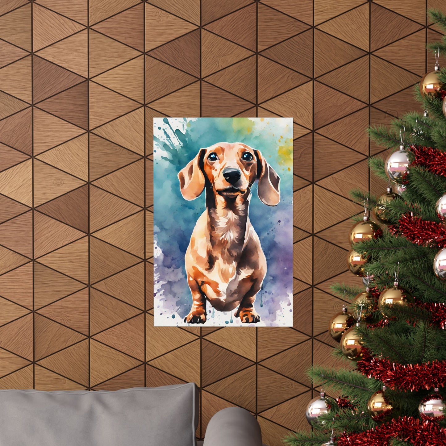 Dogs Dachshund 09 Matte Vertical Poster