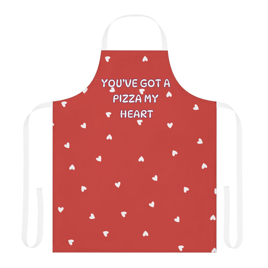 You’ve Got A Pizza Of My Heart Valentines Apron, 5-Color Straps