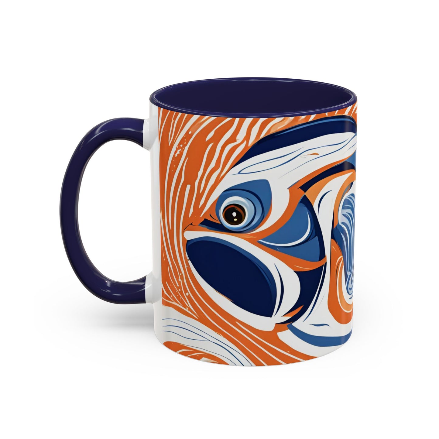 Orange Fish 07 Accent Coffee Mug (11oz)