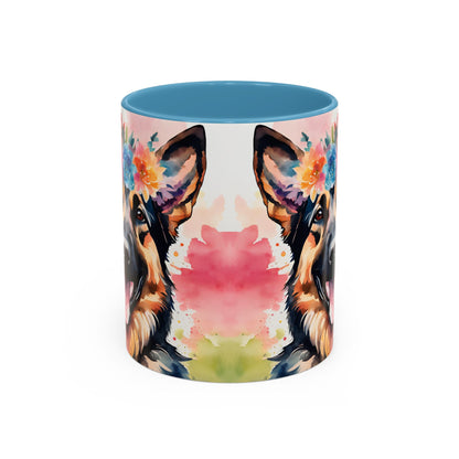 German Shepherd 03 Accent Coffee Mug - Dog Lover Gift