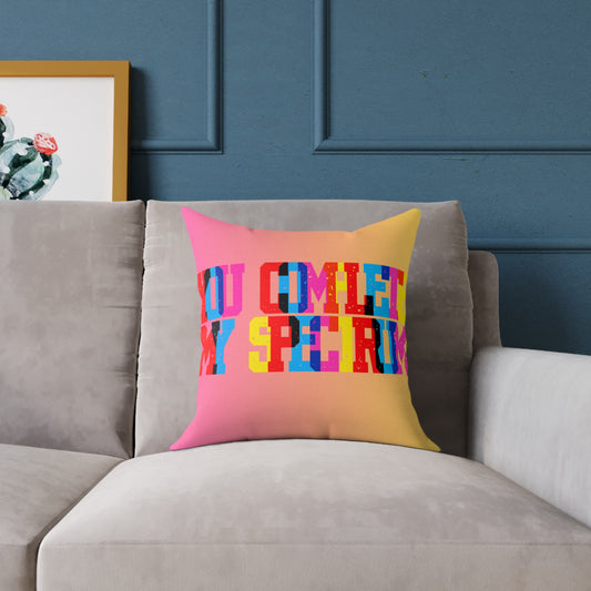 You Complete My Spectrum Poly Pillow
