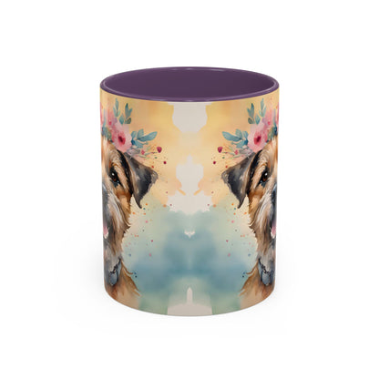 Border Terrier 01 Accent Coffee Mug - Dog Lover Gift