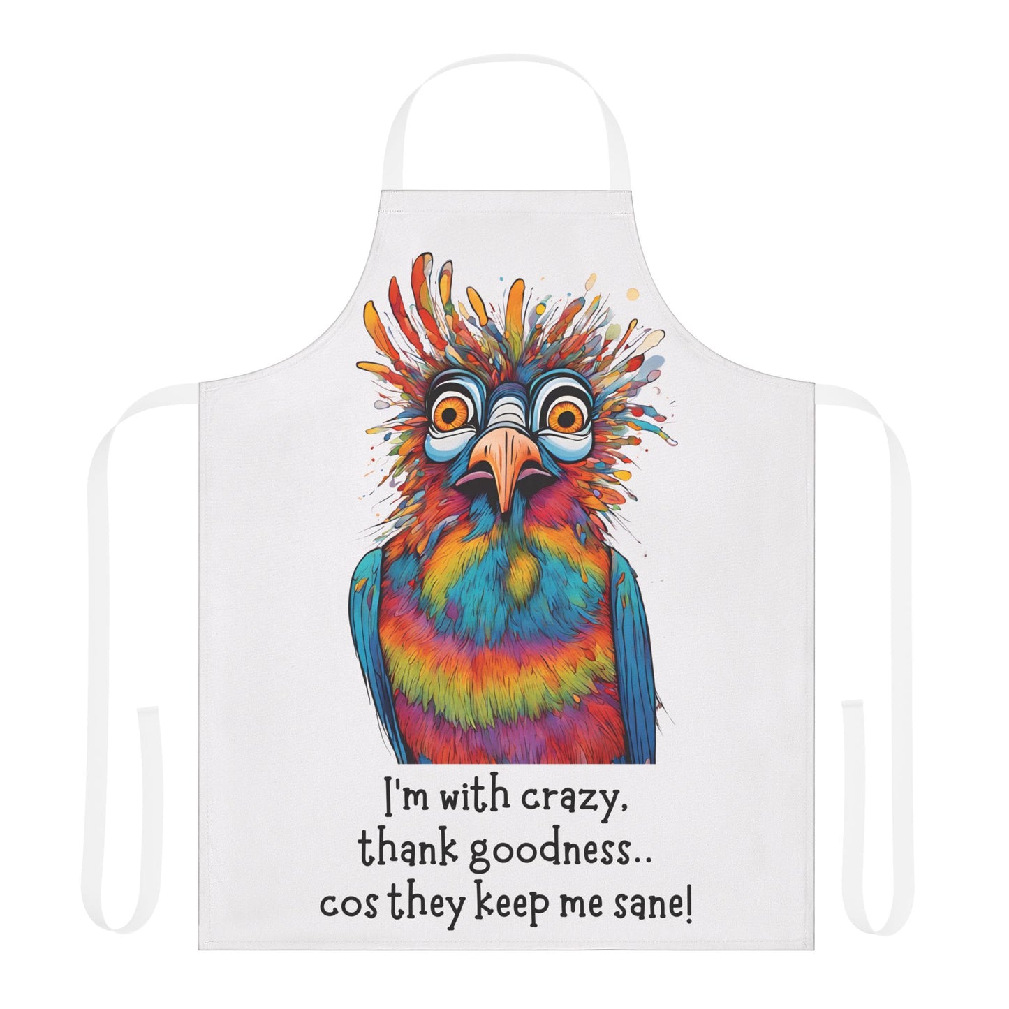 I’m with crazy……Adult Apron (AOP)