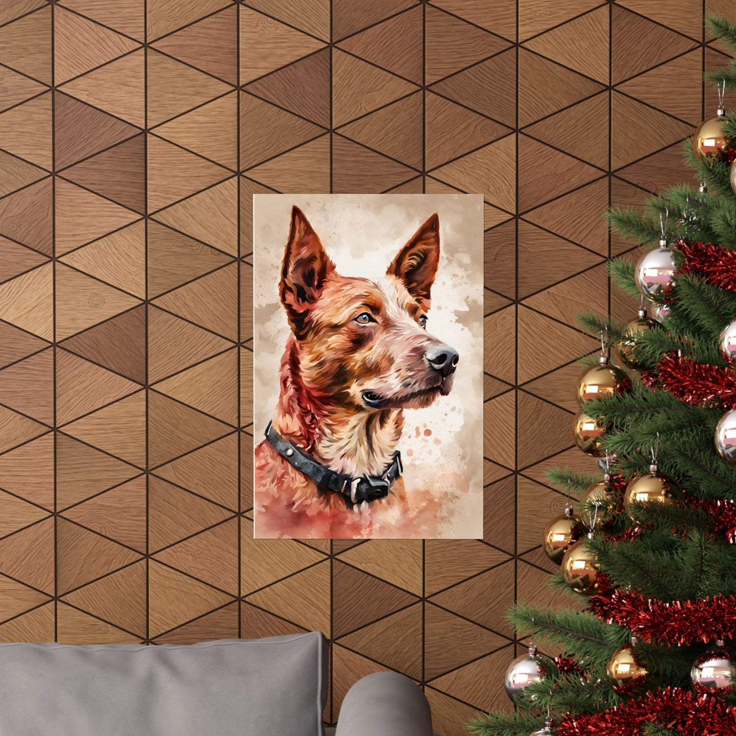 Dogs Australian Red Heeler 01 Matte Vertical Poster