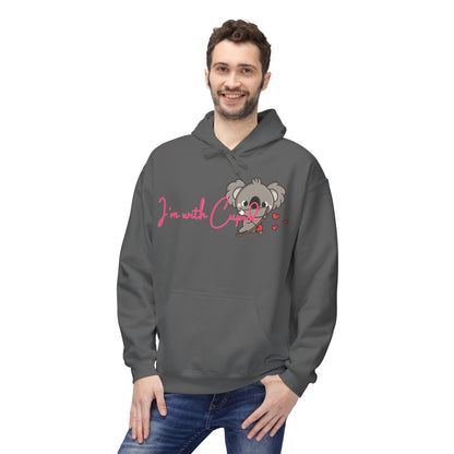 I’m With Cupid Unisex Valentines Hoodie
