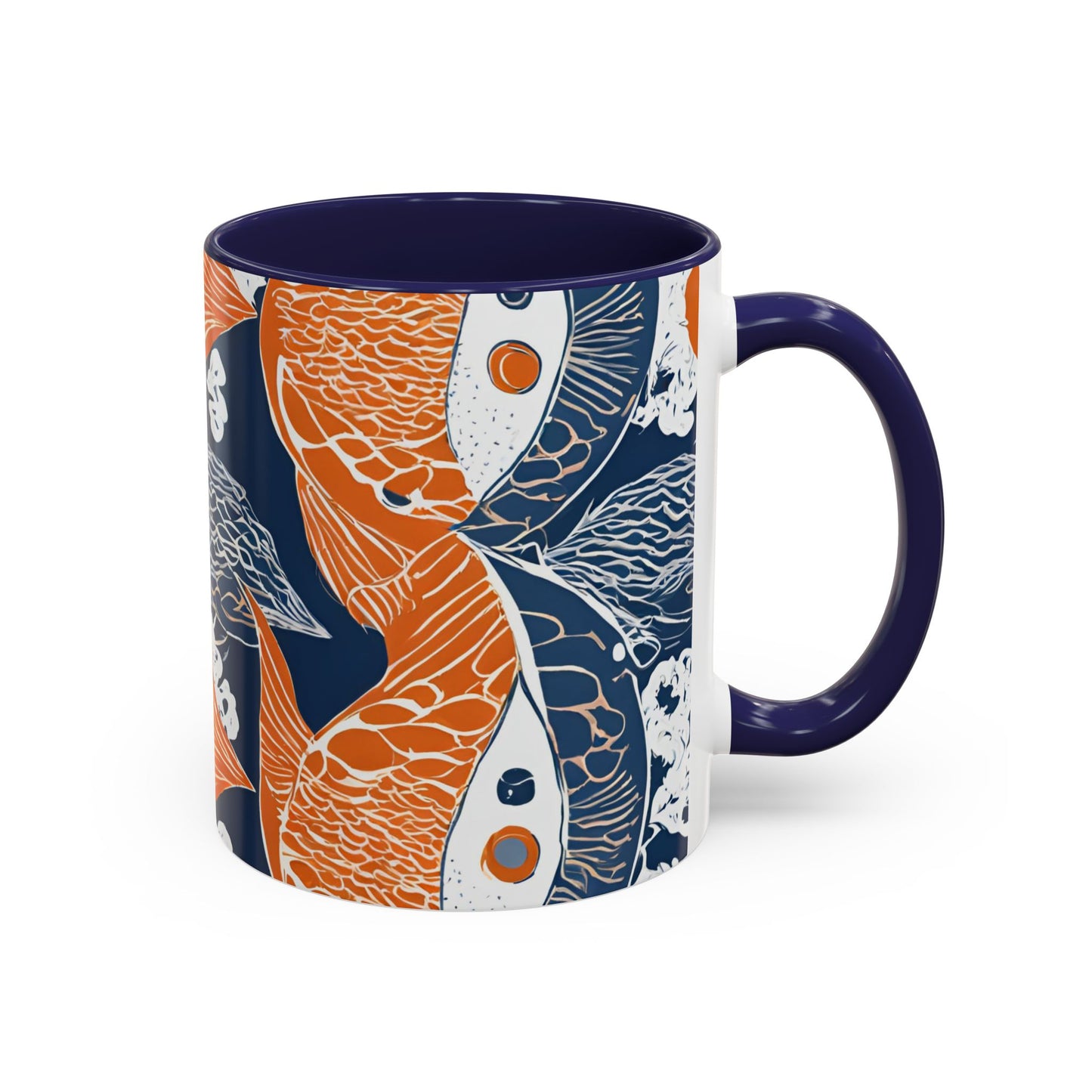 Orange Fish 01 Accent Coffee Mug (11oz)