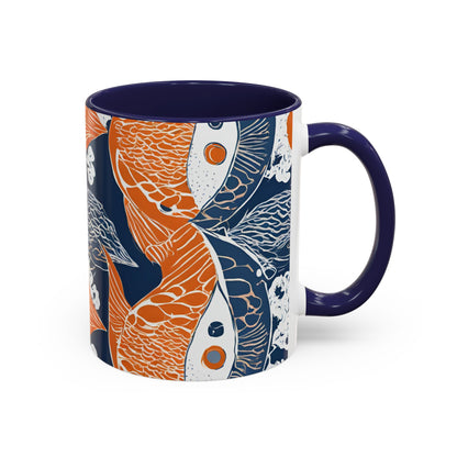 Orange Fish 01 Accent Coffee Mug (11oz)